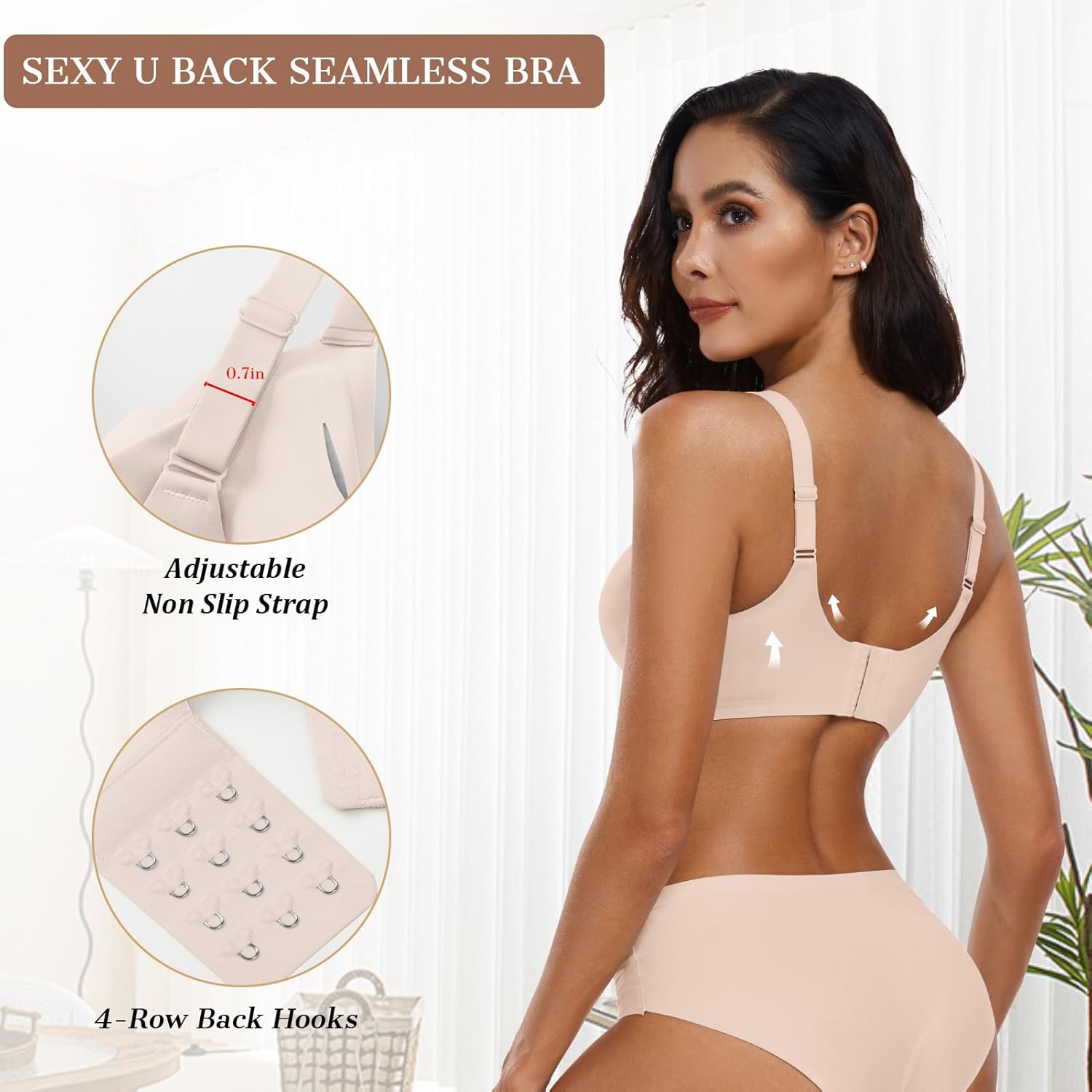 Affordo Womens Comfortable Wireless Bras