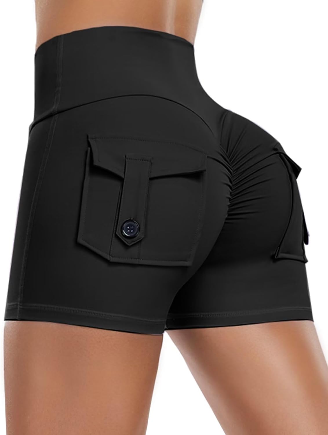 Affordo Womens Scrunch Butt Shorts